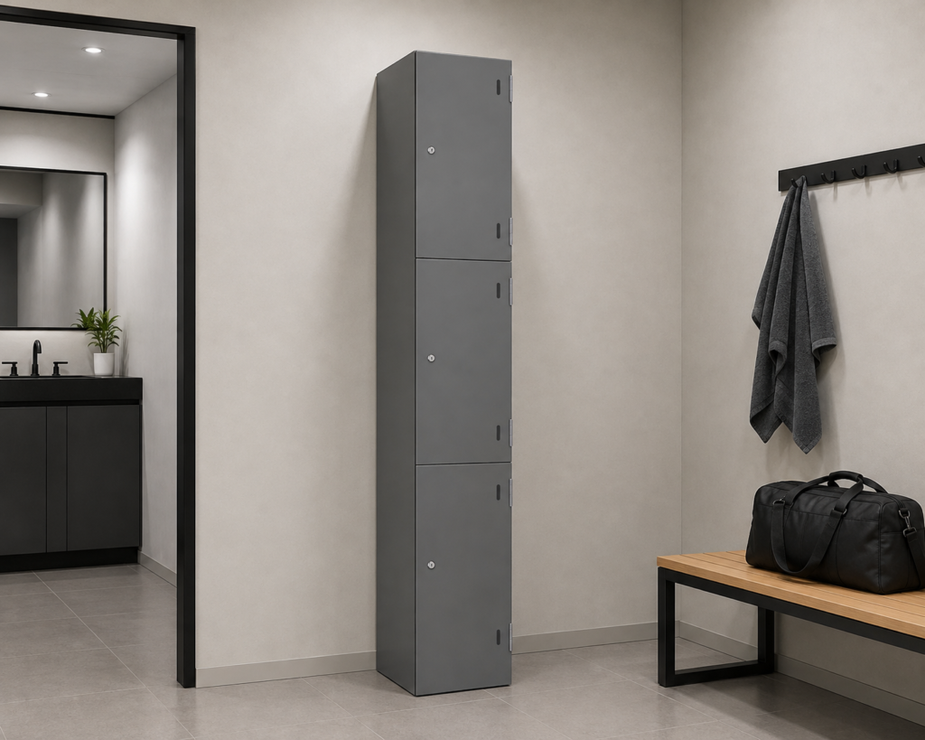 3 door laminate lockers uk
