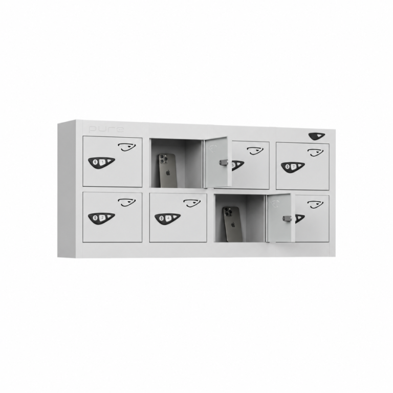 8 Door Phone Lockers
