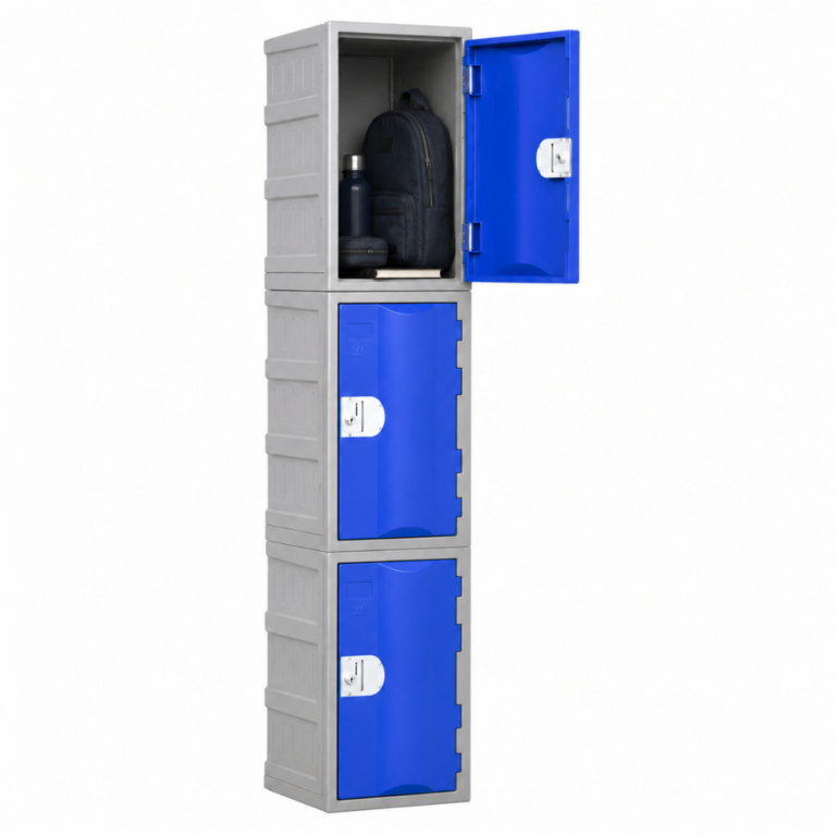 3 Door Heavy Duty Plastic Lockers