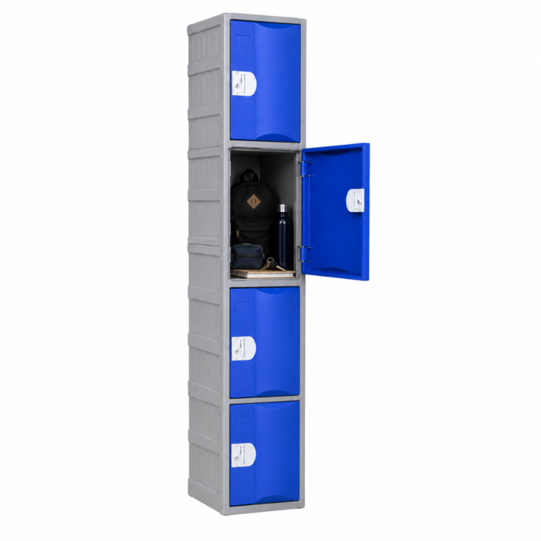 4 Door Heavy Duty Plastic Lockers