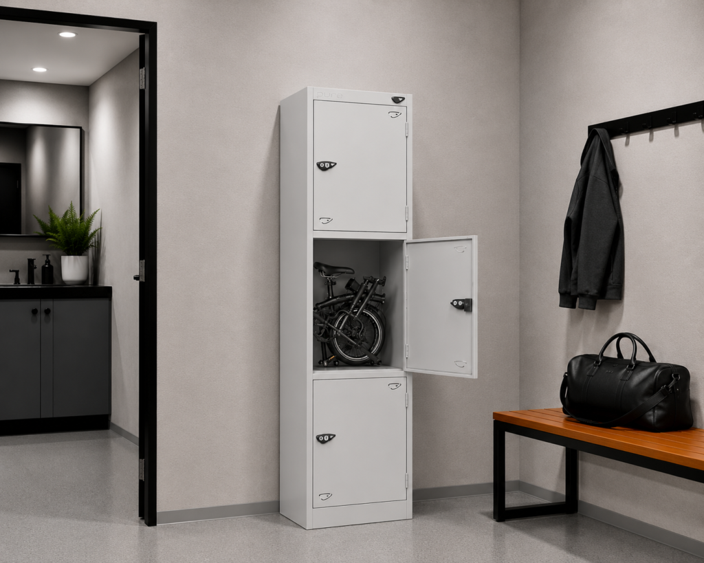 folding bike lockers uk